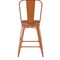 Flash Furniture 24" Orange Metal Counter Stool-Teak Poly Seat CH-31320-24GB-OR-PL2T-GG - alternate 4